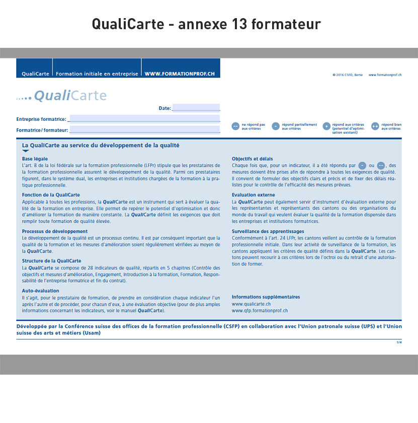 QualiCarte: Pour les formateurs